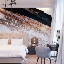 Modern stone-like wallpaper: features, types, design, color, photo-4