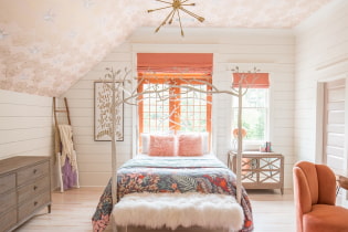 Wallpaper on the ceiling: types, design ideas and drawings, color, how to glue ceiling wallpaper