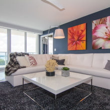 White sofa in the interior: 70 modern photos and design ideas-11