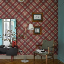 Wallpaper for walls: types, how to choose a color and style, design, drawings, patterns, a selection of photos-8