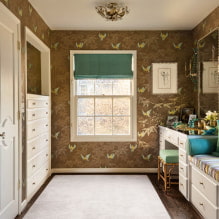 Wall decoration with wallpaper with birds: 59 modern photos and ideas-6