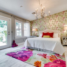 Wall decoration with wallpaper with birds: 59 modern photos and ideas-9