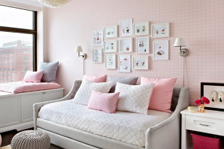Pink wallpaper in the interior: types, design ideas, shades, combination with other colors