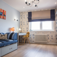 Wallpaper in the nursery for boys: types, color, design, photo, combination-0