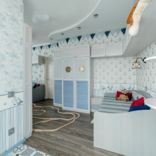 Wallpaper in the nursery for boys: types, color, design, photo, combination-1