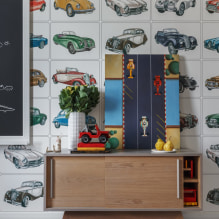 Wallpaper in the nursery for boys: types, color, design, photo, combination-4