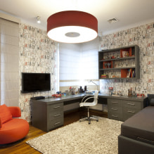 Wallpaper in the nursery for boys: types, color, design, photo, combination-7