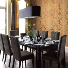 Textile wallpaper: types, patterns, color, examples in the interior, how to glue fabric wallpaper-9