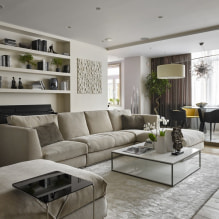 Beige sofa in the interior: 70+ modern photos and design ideas-1