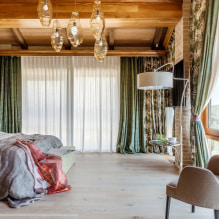 Photo selection of green curtains in the interior-2