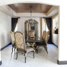 Black curtains in the interior-1