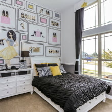 Black curtains in the interior-3