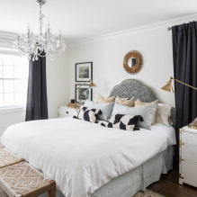 Black curtains in the interior-6