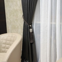 Black curtains in the interior-7