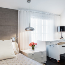 White curtains in the interior-6