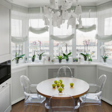 White curtains in the interior-7