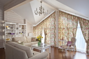 Provence style curtains: types, materials, curtain design, color, combination, decor