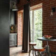 Modern ideas for the design of curtains in the style of loft-1