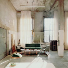 Modern design ideas for curtains in the style of loft-5