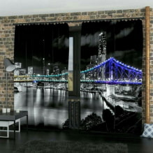 Curtains with 3D effect: types, design, examples in the interior of the kitchen, nursery, bathroom, living room and bedroom-4
