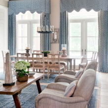 Design ideas for lambrequins for the hall: types, patterns, shape, material and combinations with curtains-0