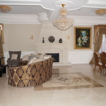 Design ideas for lambrequins for the hall: types, patterns, shape, material and combinations with curtains-3