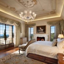 Lambrequins for the bedroom: types, forms of drapery, choice of fabric, design, colors-5