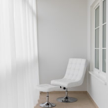 Curtains for a balcony or loggia: types, color, attachment to the cornice, design of balcony curtains-3