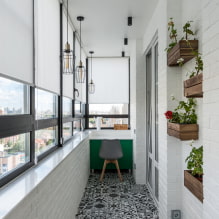 Curtains for a balcony or loggia: types, color, attachment to the cornice, design of balcony curtains-5