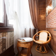 Curtains for a balcony or loggia: types, color, attachment to the cornice, design of balcony curtains-7