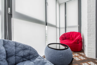 Curtains for a balcony or loggia: types, color, attachment to the cornice, design of balcony curtains