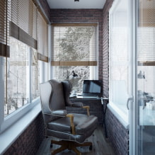 What blinds are better to use on the balcony - beautiful ideas in the interior and rules of choice-6