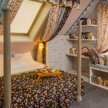 Curtains for roof windows: types, choice of fabric, color, design, fastening, decor-4