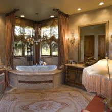 French curtains: types, materials, examples in various colors, styles, design, decor awnings-8