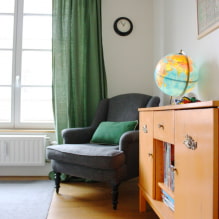 Linen curtains on the windows: design, decor, colors, types of attachments to the cornice-2