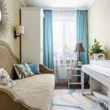 Organza curtains: types, color, design, drawings, combination, attachment to the cornice, decor-0