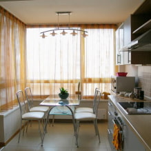 Organza curtains: types, color, design, drawings, combination, attachment to the cornice, decor-4