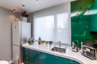 Roller blinds for the kitchen: types, materials, design, colors, combination