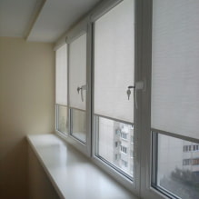 Roller blinds for a balcony or loggia: types, materials, color, design, fastening-2