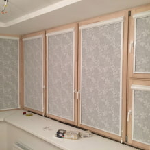 Roller blinds for a balcony or loggia: types, materials, color, design, fastening-5