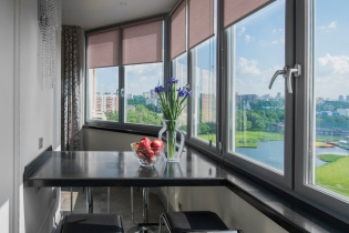 Roller blinds for a balcony or loggia: types, materials, color, design, fastening