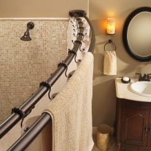 Modern ideas for the design of curtain rods for curtains in various interior styles-4