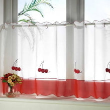 Tulle on eyelets: types, choice of fabric, colors, design ideas, combination, photo-5