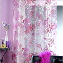 Tulle on eyelets: types, choice of fabric, colors, design ideas, combination, photo-6