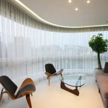 How to choose tulle in the hall: types, fabrics, colors, design, combination with other curtains-5