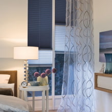 Double curtains: types, fabrics, design, drawings, decor, combination and color choice-6