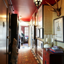 Red ceiling in the interior: features and photo selection-8