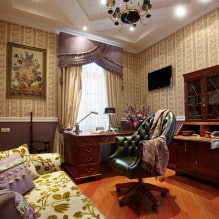 Wallpaper in the English style: types, designs and patterns, combinations, colors-4