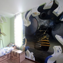 Wallpaper with 3D effect: types, design ideas, realistic examples in the interior-1