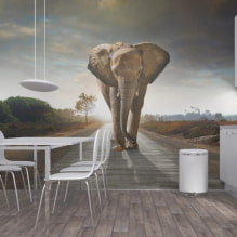 Wallpaper with 3D effect: types, design ideas, realistic examples in the interior-5